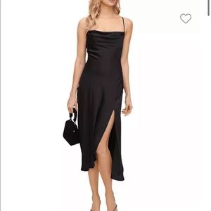 Strappy Cowl Neck Slip Dress
